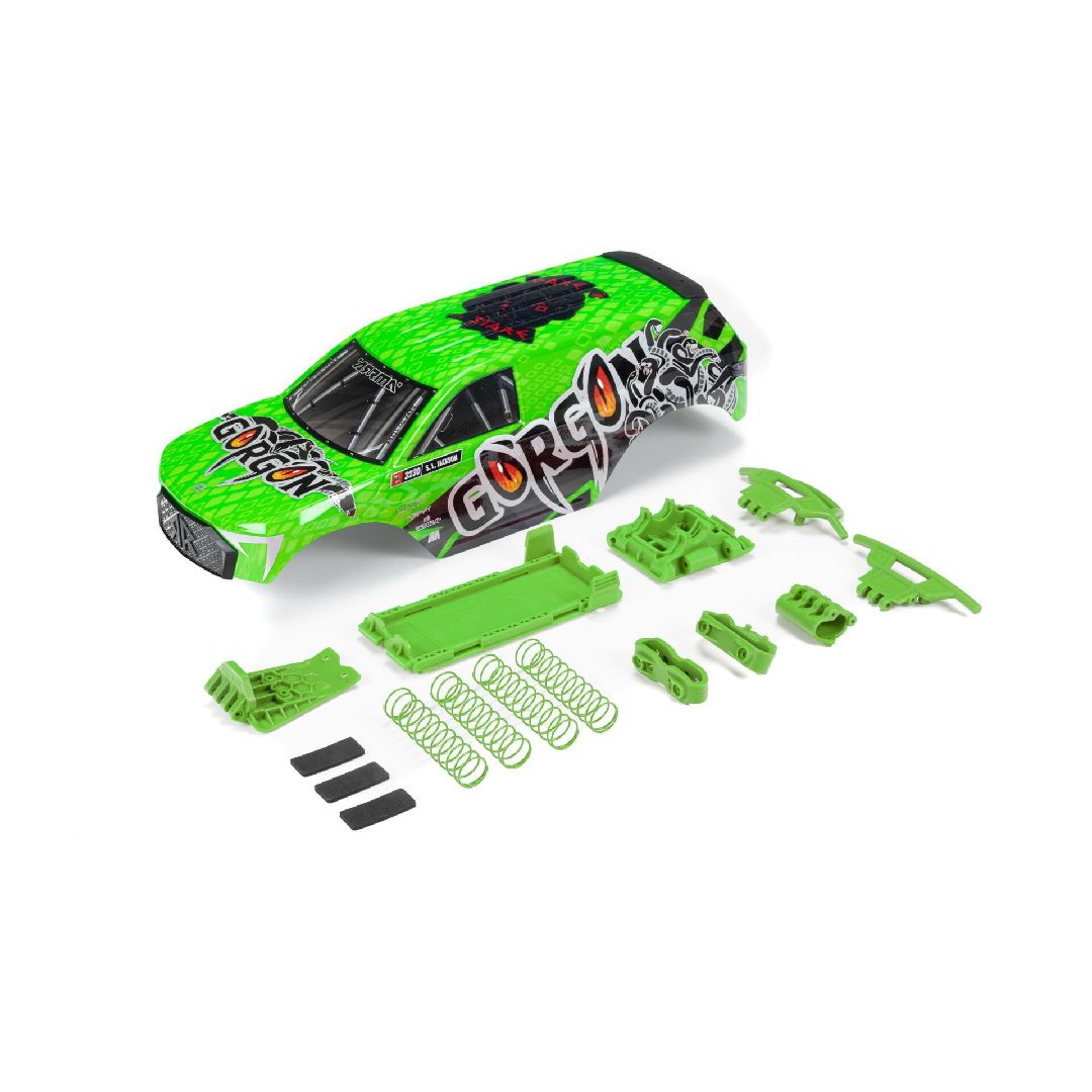 Arrma GORGON Painted Decaled Trimmed Body Set - Green