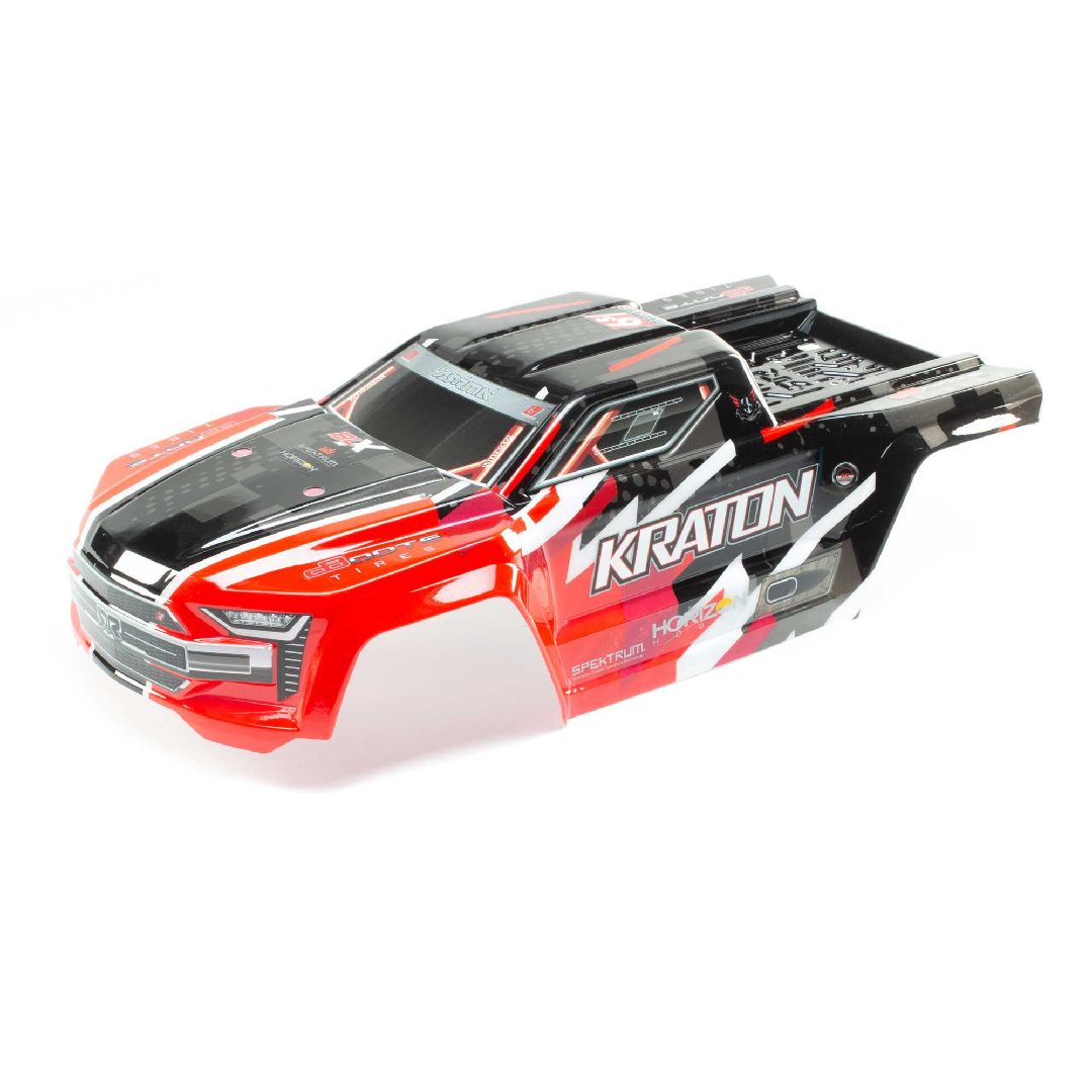 Arrma Kraton 6S BLX Painted Decaled Trimmed Body - Red