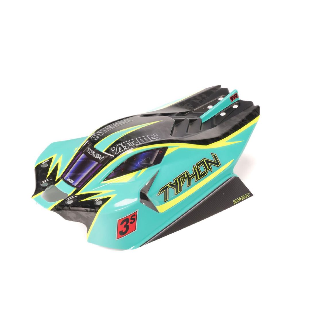 Arrma TYPHON 4x4 Clipless Painted Decaled Body (Green)