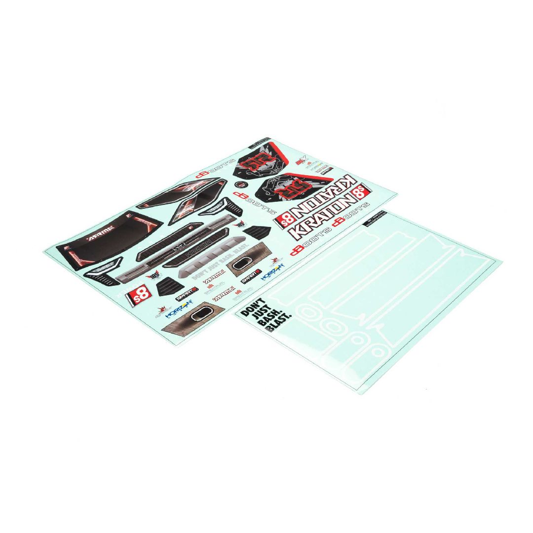 Arrma Kraton 8S Clear Bodyshell (Inc. Decals)