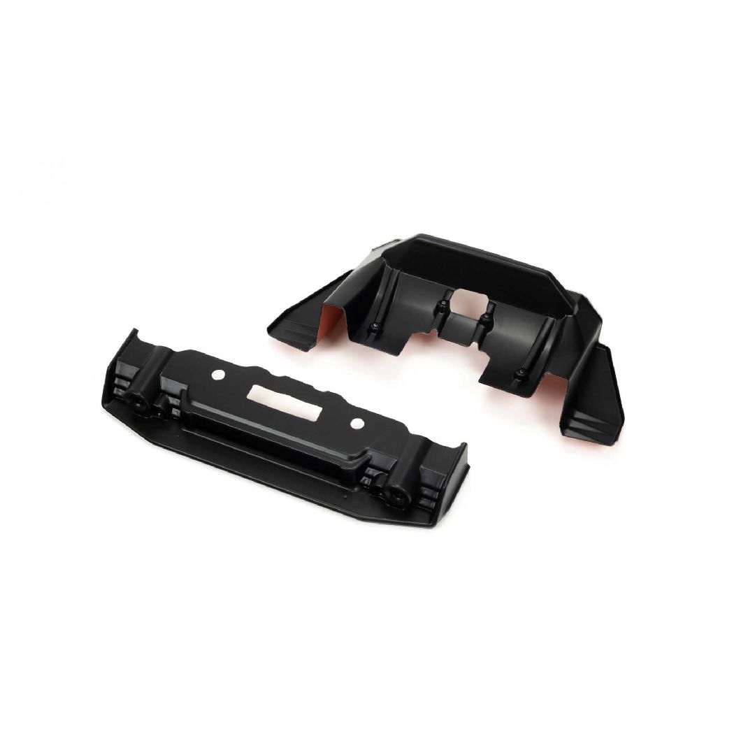 Arrma FELONY Painted Splitter And Diffuser - Black/Orange