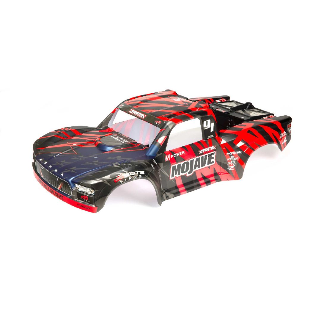 Arrma MOJAVE 6S BLX Finished Body - Black/Red
