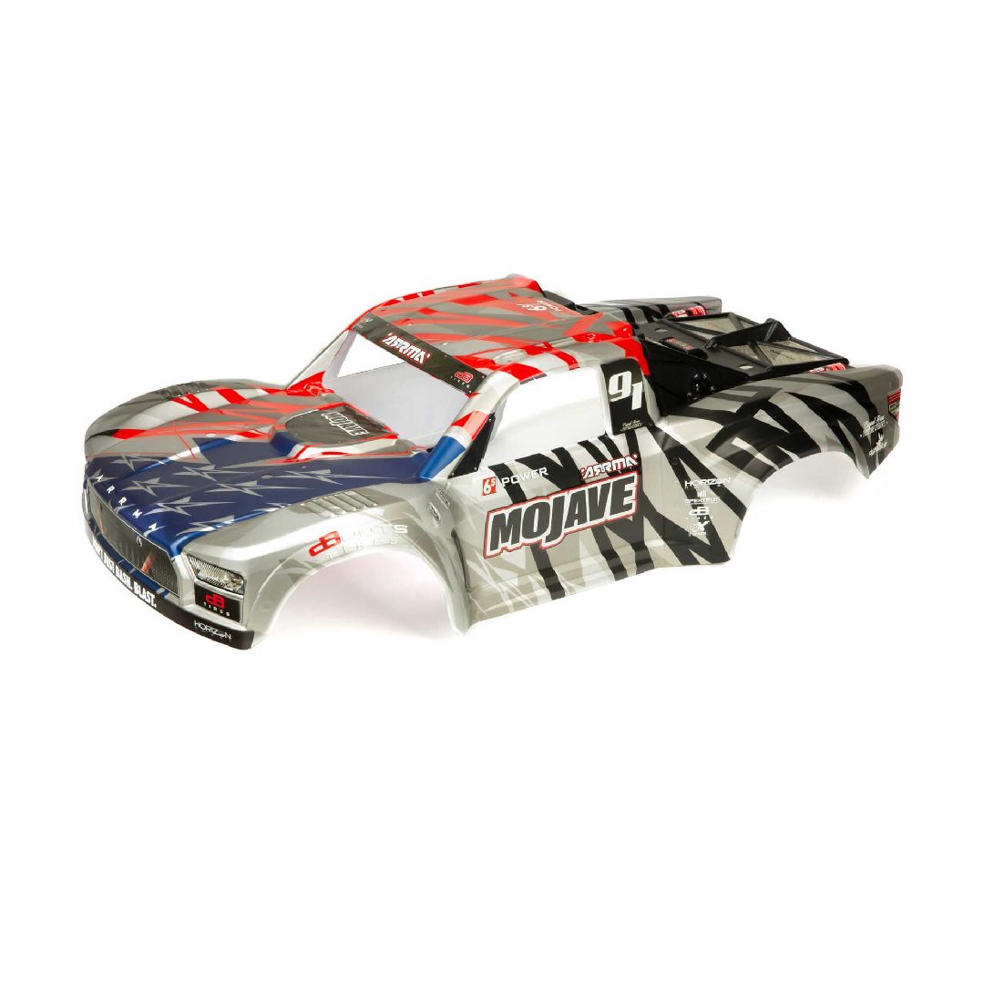 Arrma MOJAVE 6S BLX Finished Body - Sliver/Red