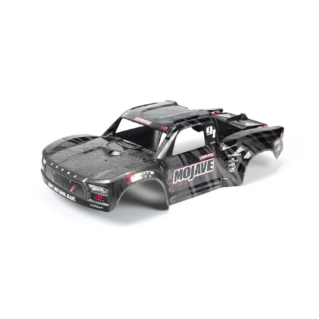 Arrma MOJAVE 1/7 EXB Painted Decaled Trimmed Body - Black