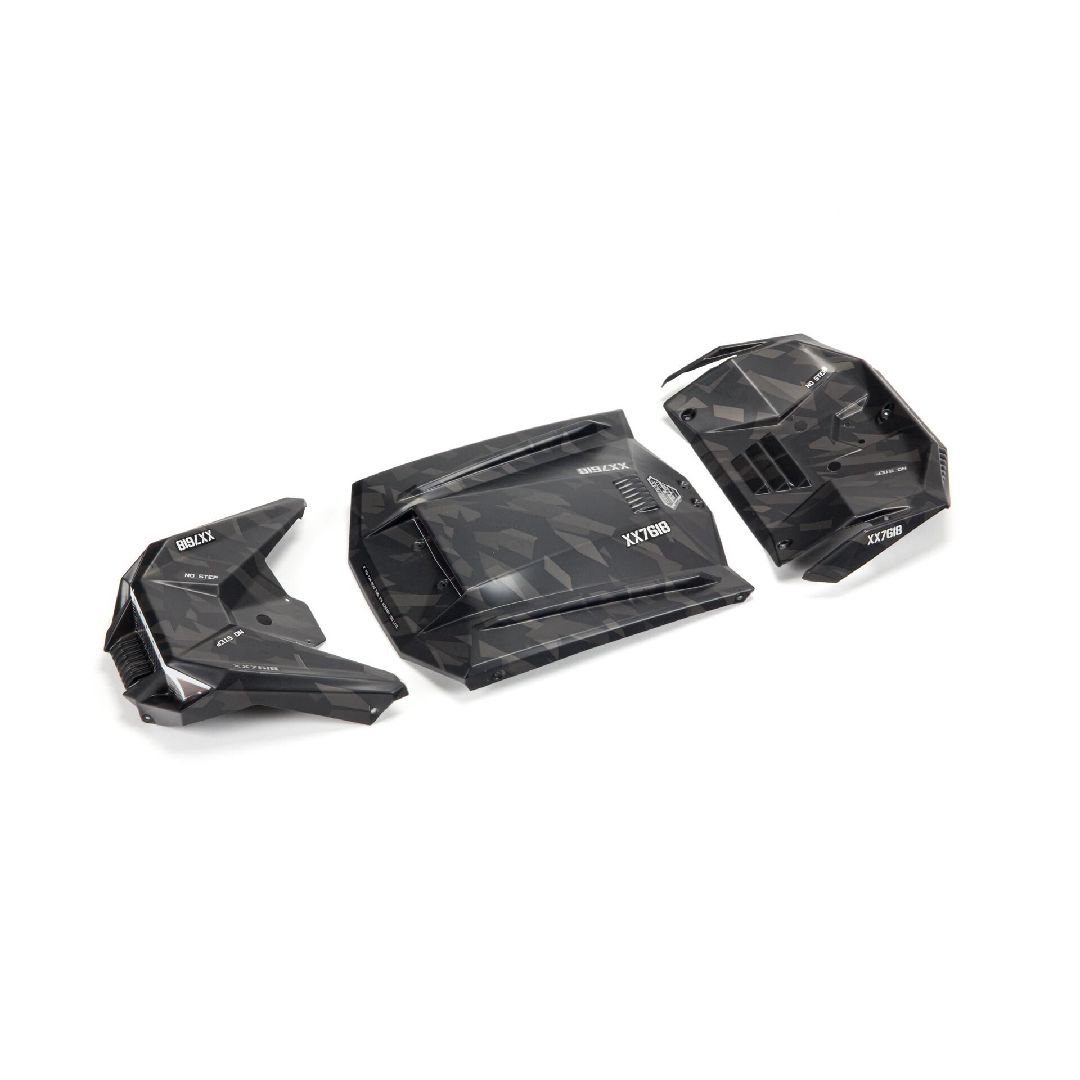 Arrma FIRETEAM Exterior Body Panels Painted - Black Camo