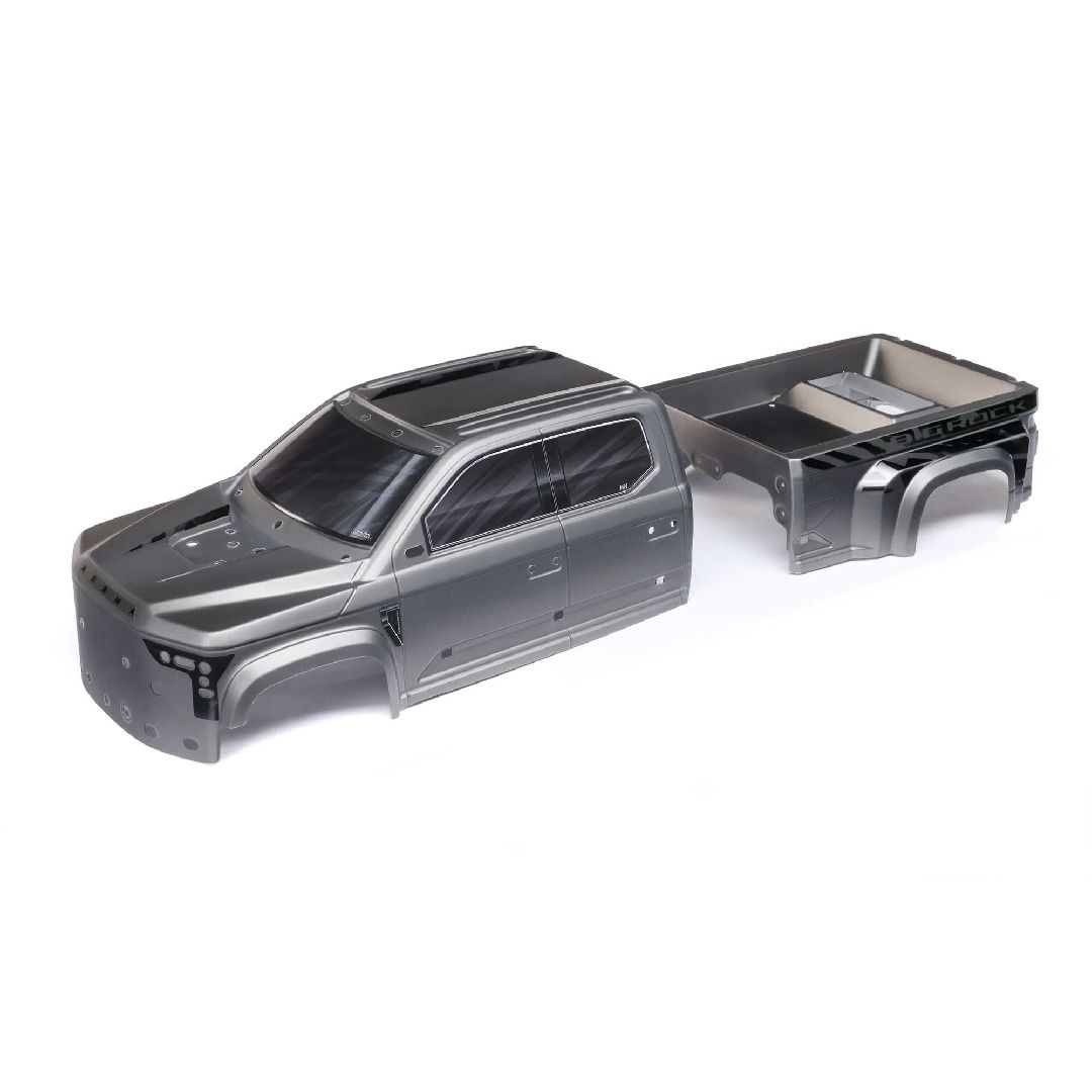 Arrma BIG ROCK 6S BLX Painted Decaled Trimmed Body - Gunmetal