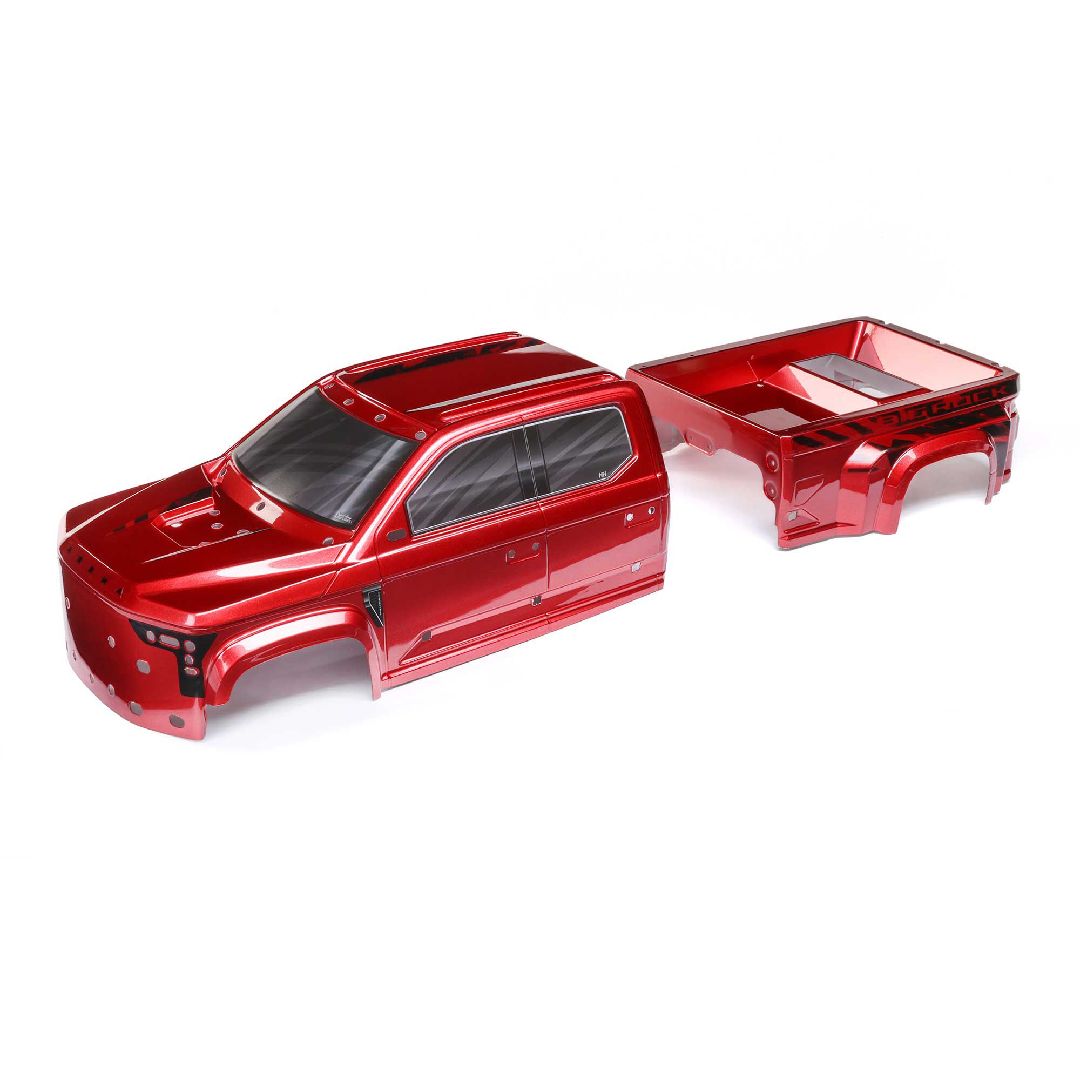 Arrma BIG ROCK 6S BLX Painted Decaled Trimmed Body - Red