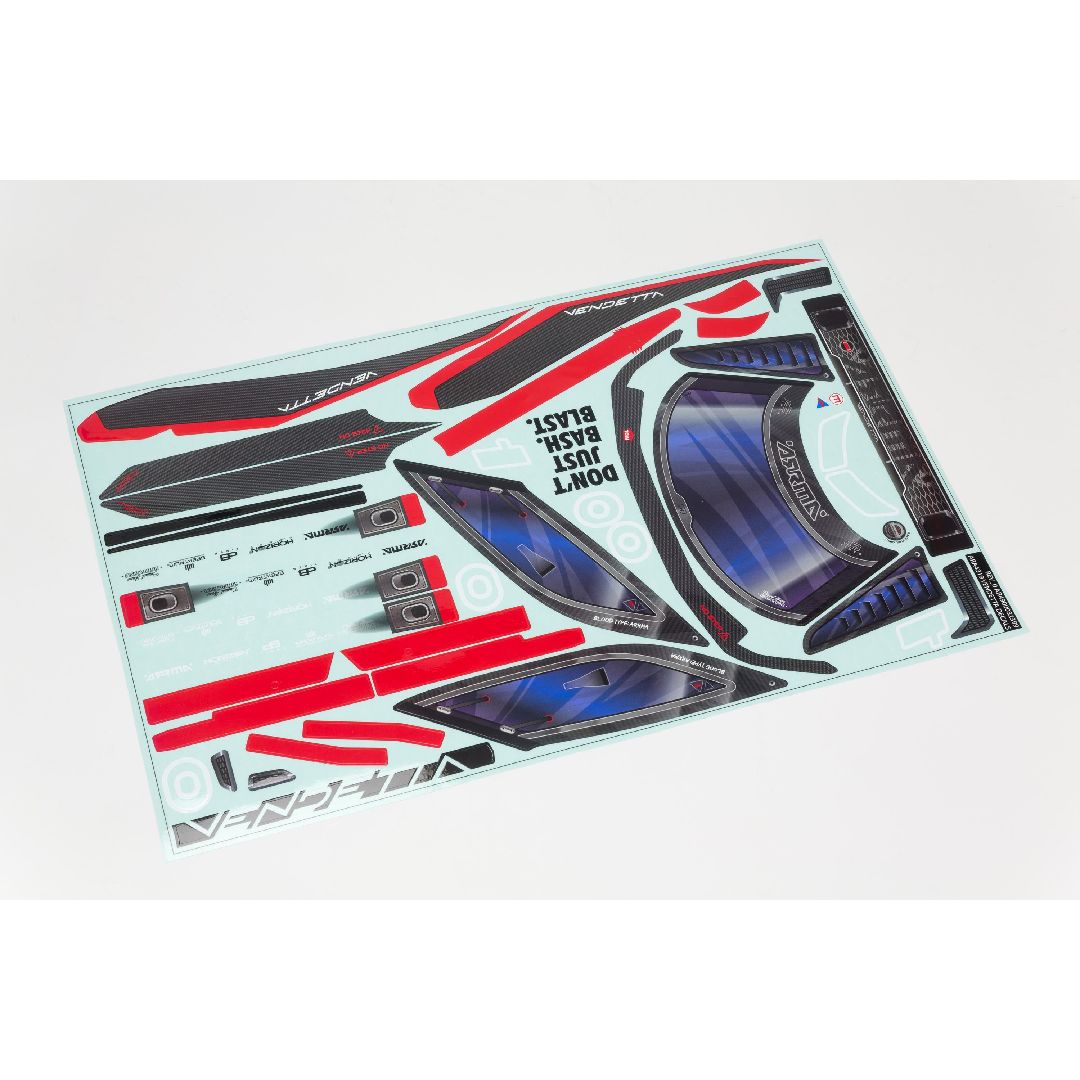 Arrma VENDETTA 4X4 Clear Body w/Decals