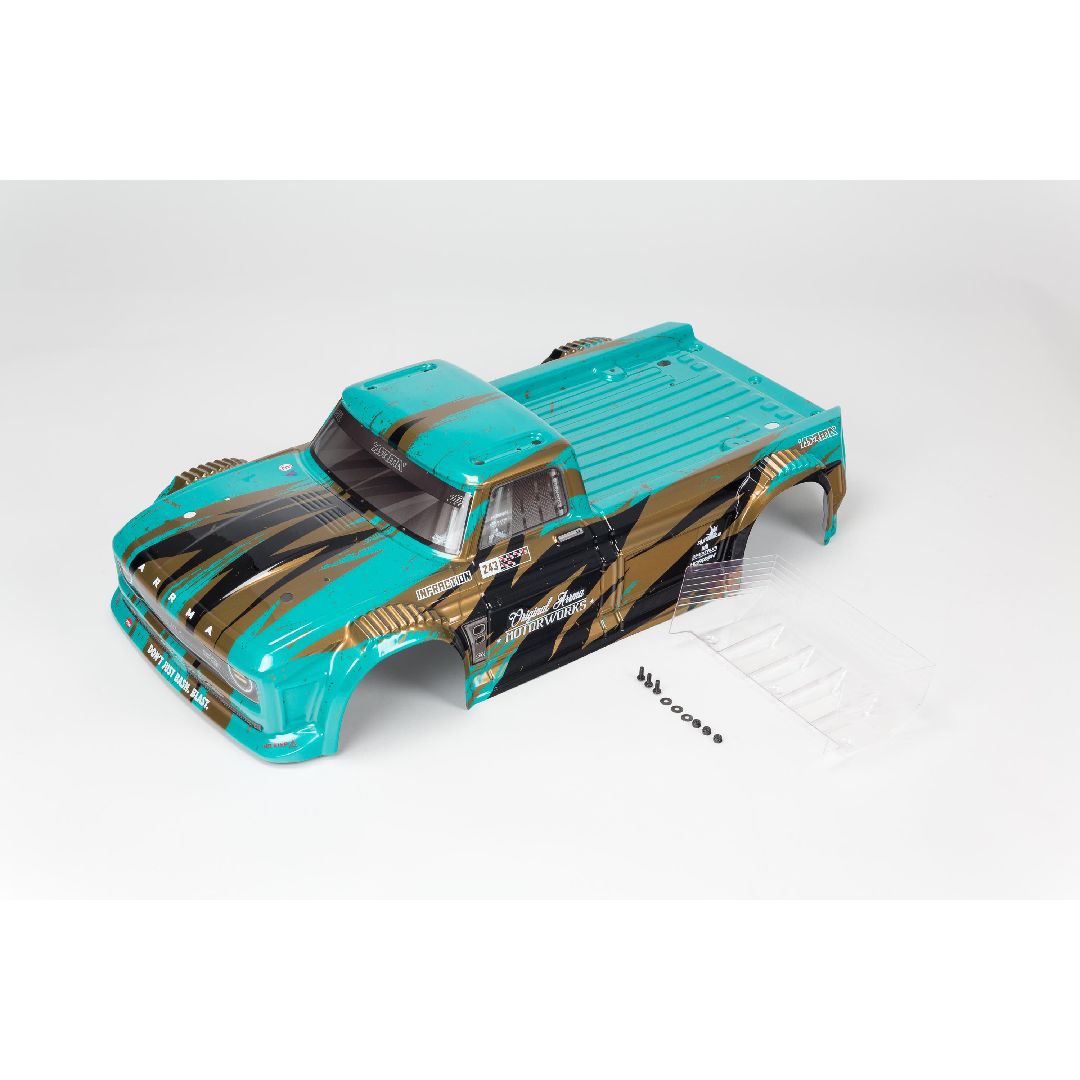 Arrma 1/8 INFRACTION 4X4 MEGA Finished Body - Blue