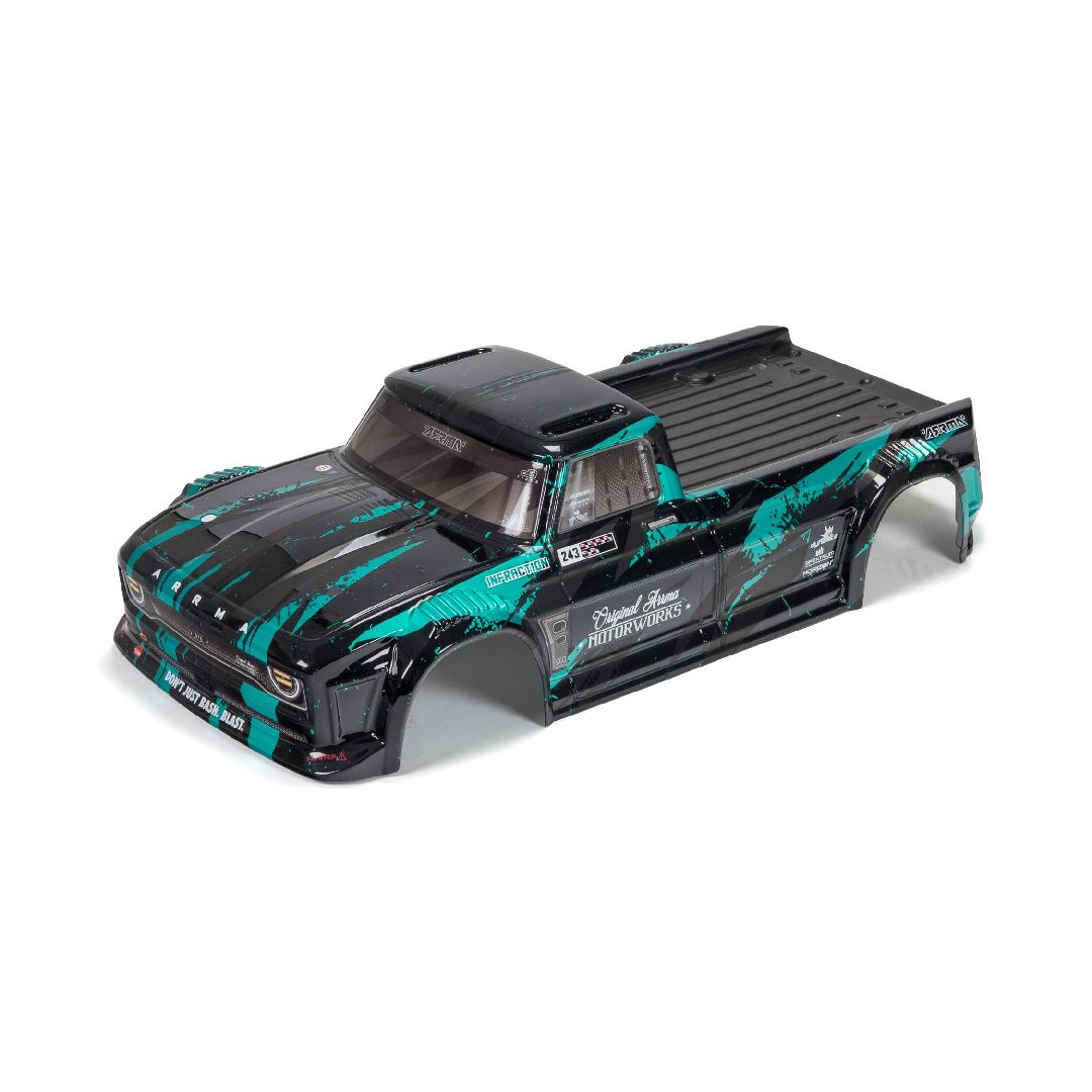 Arrma 1/8 INFRACTION 4X4 3S BLX Finished Body - Black/Teal