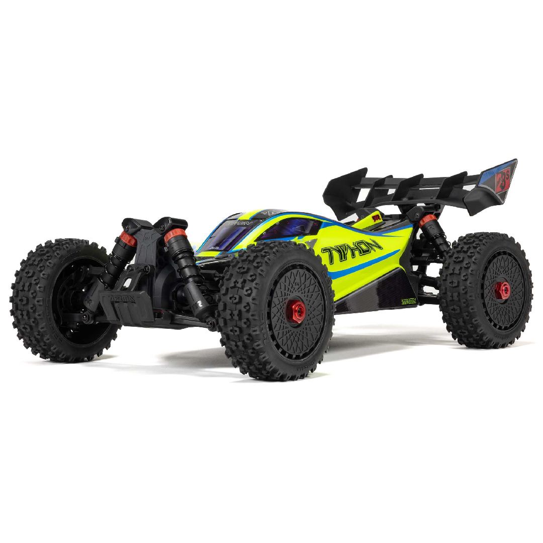 Arrma 1/8 TYPHON 4x4 223S Brushless Buggy RTR with DSC - Yellow