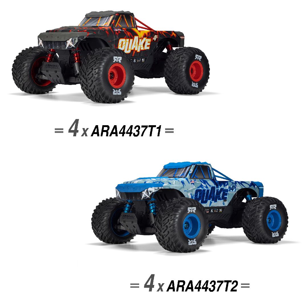 Arrma 1/8 QUAKE 4S DSC 4X4 Brushless RTR (QTY 4)