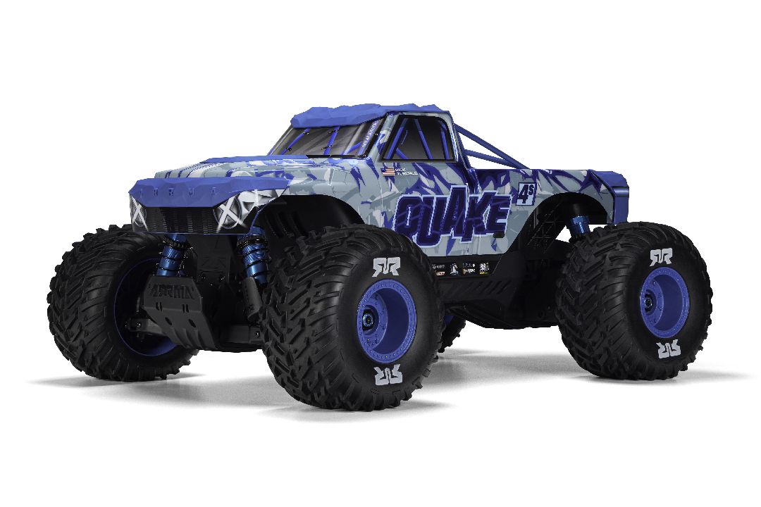Arrma 1/8 QUAKE 4S DSC 4X4 Brushless RTR - White/Blue