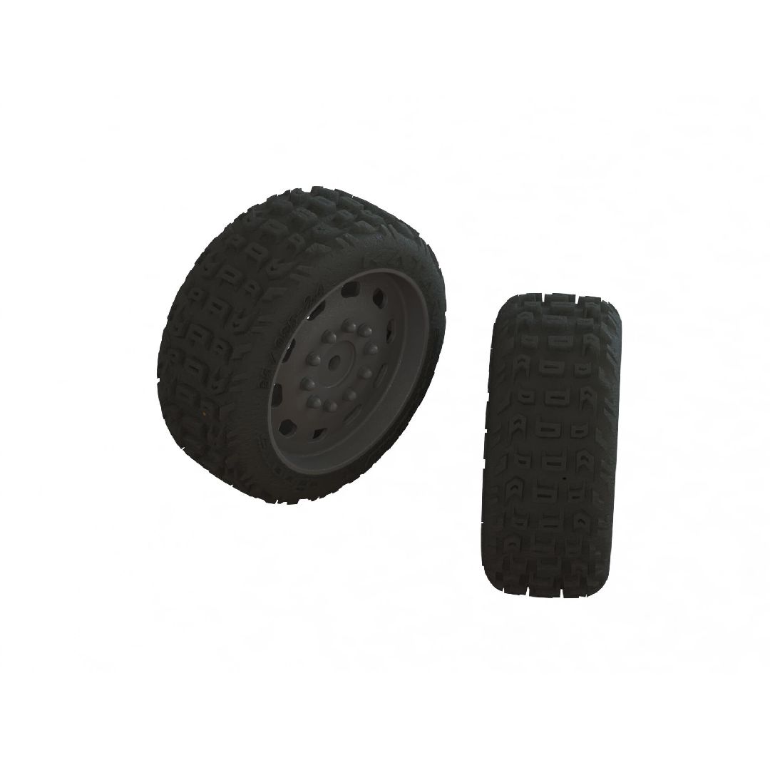 Arrma dBoots 'KATAR" 35/085 2.4 Tire on Black Wheel (2)