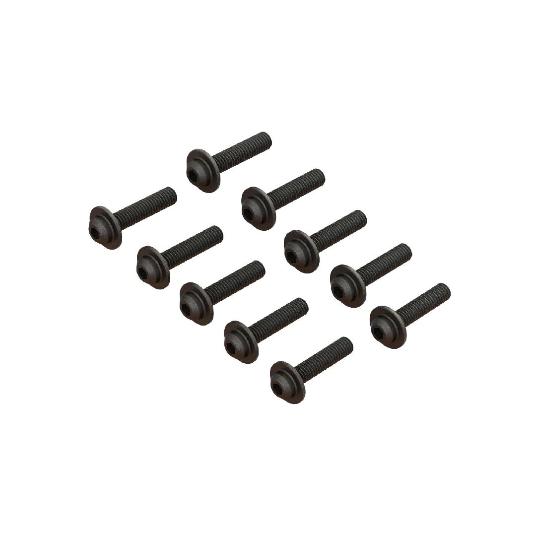 Arrma BUTTON HEAD SCREW FLANGED M4x18mm V2