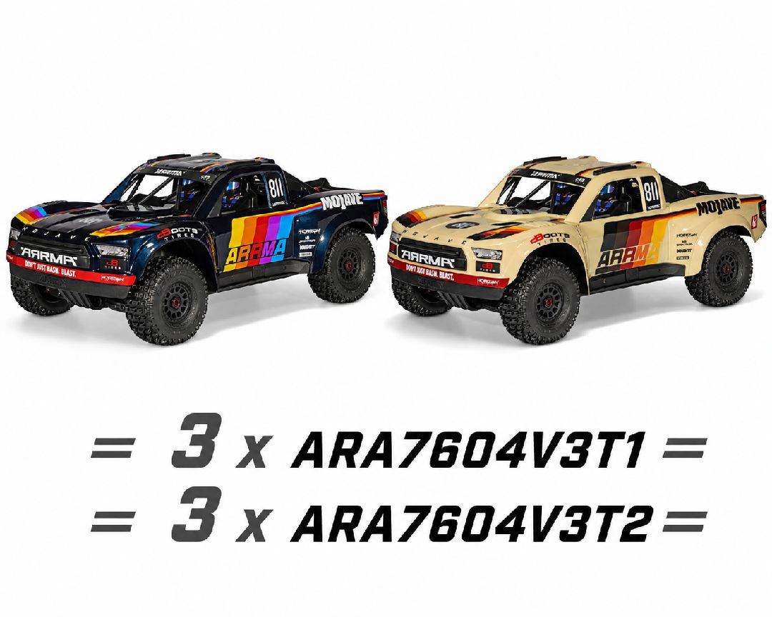Arrma 1/7 MOJAVE 6S Brushless Desert Truck 4X4 RTR (QTY 6)
