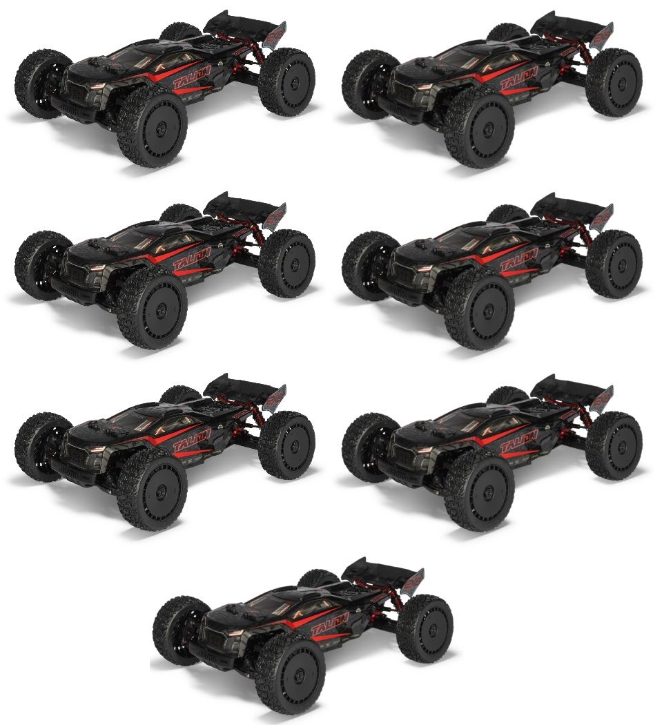 Arrma 1/7 TALION 4X4 6S EXB BLX Brushless V6 RTR - Black - QTY 7