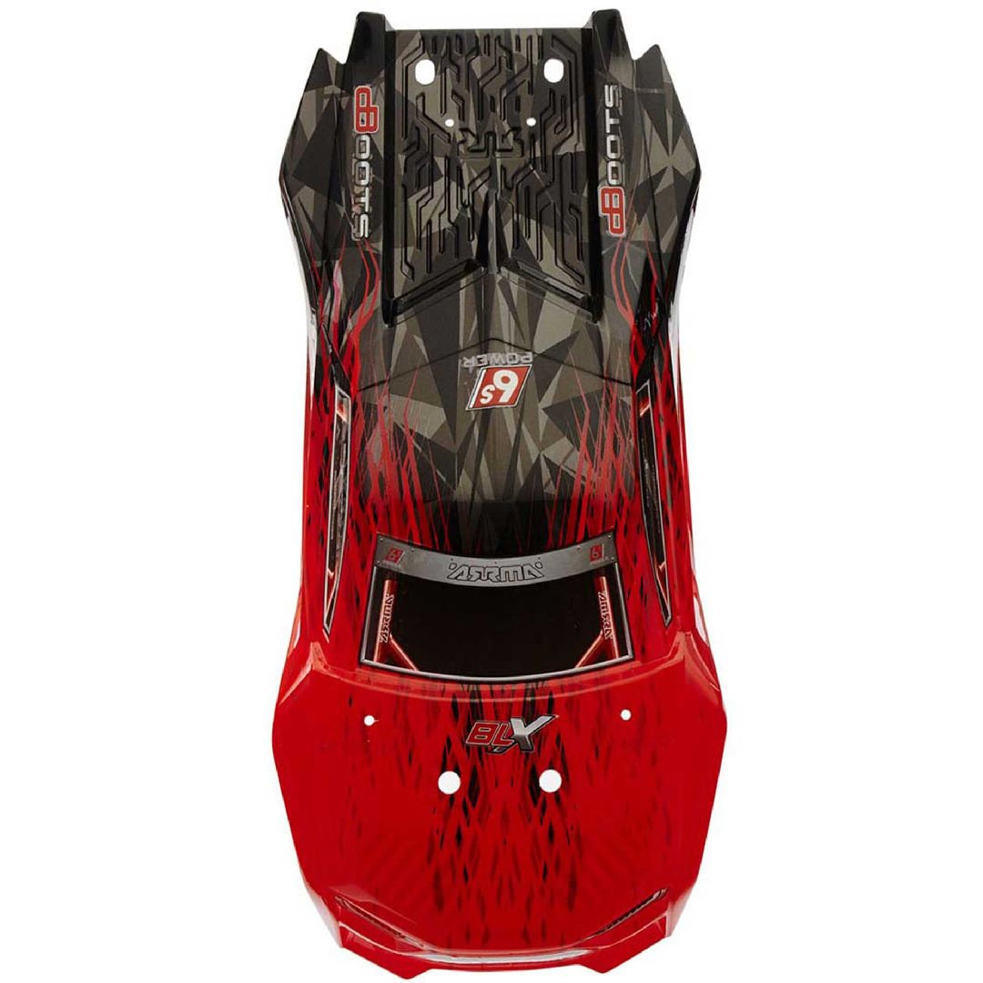 Arrma AR406135 Talion 6S BLX Pntd Dcld Bdy - Red/Black