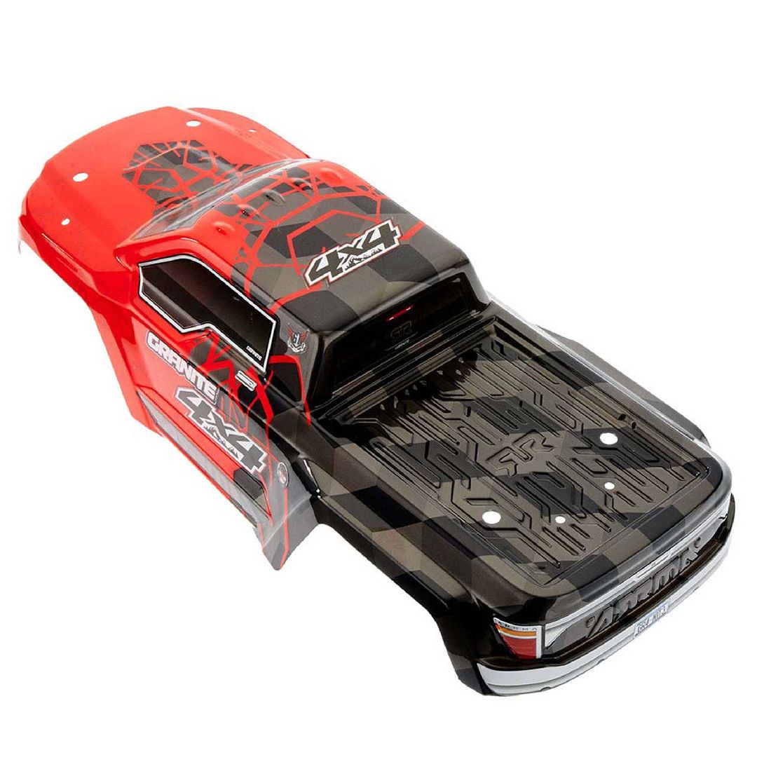 Arrma AR402256 GRANITE 4X4 MEGA Pntd Dcld Bdy - Red