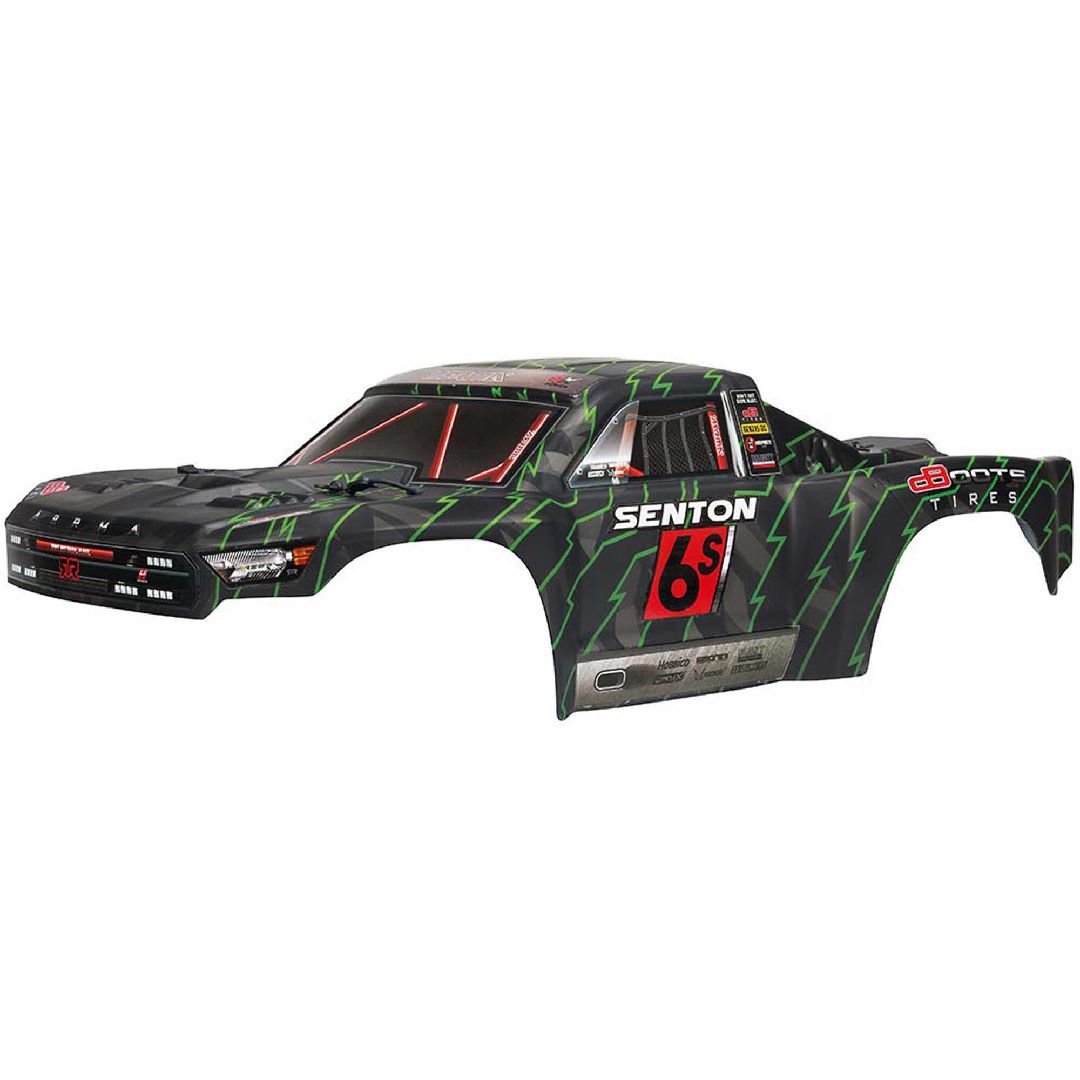 Arrma AR406144 SENTON 6S BLX Painted Body - Black/Green
