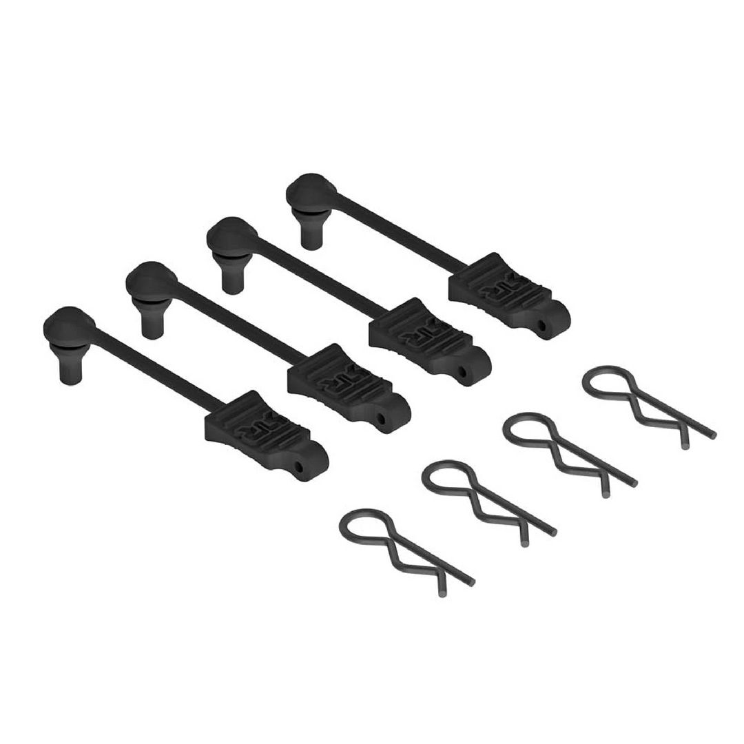 Arrma AR390165 Body Clip Retainer 1/10 Scale Black (4)