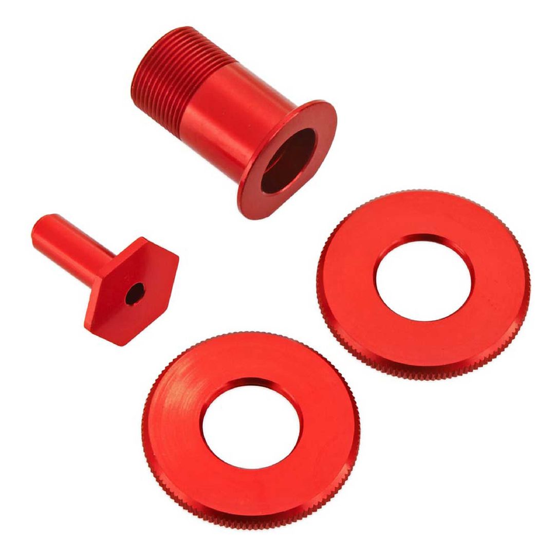 Arrma Servo Saver Metal Parts Set Nero, Red