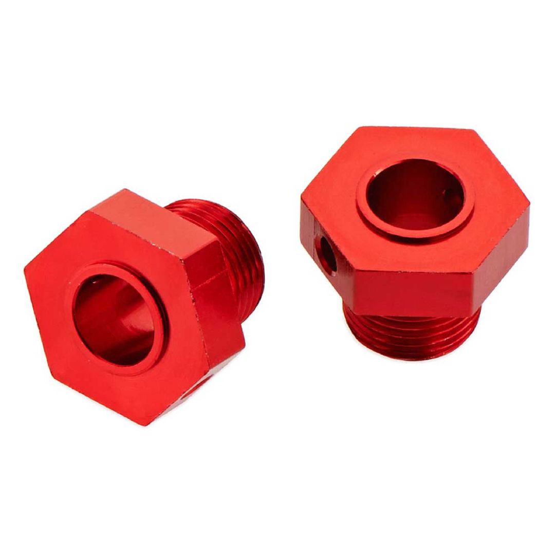 Arrma Wheel Hex Aluminum Red Nero (2)