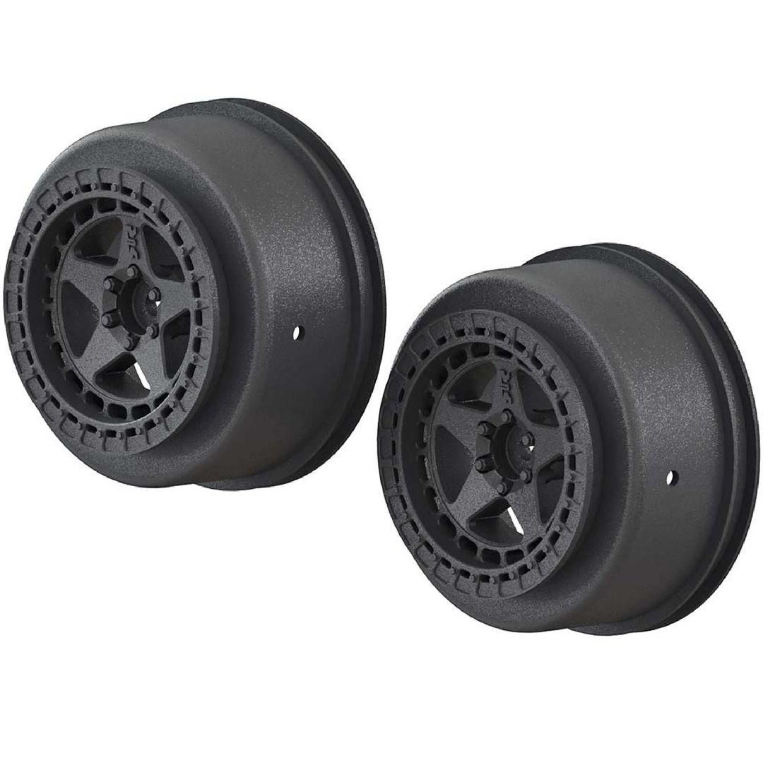 Arrma SC 2.2/3.0 Wheel, 14mm Hex with 0.15" offset, Black (2)