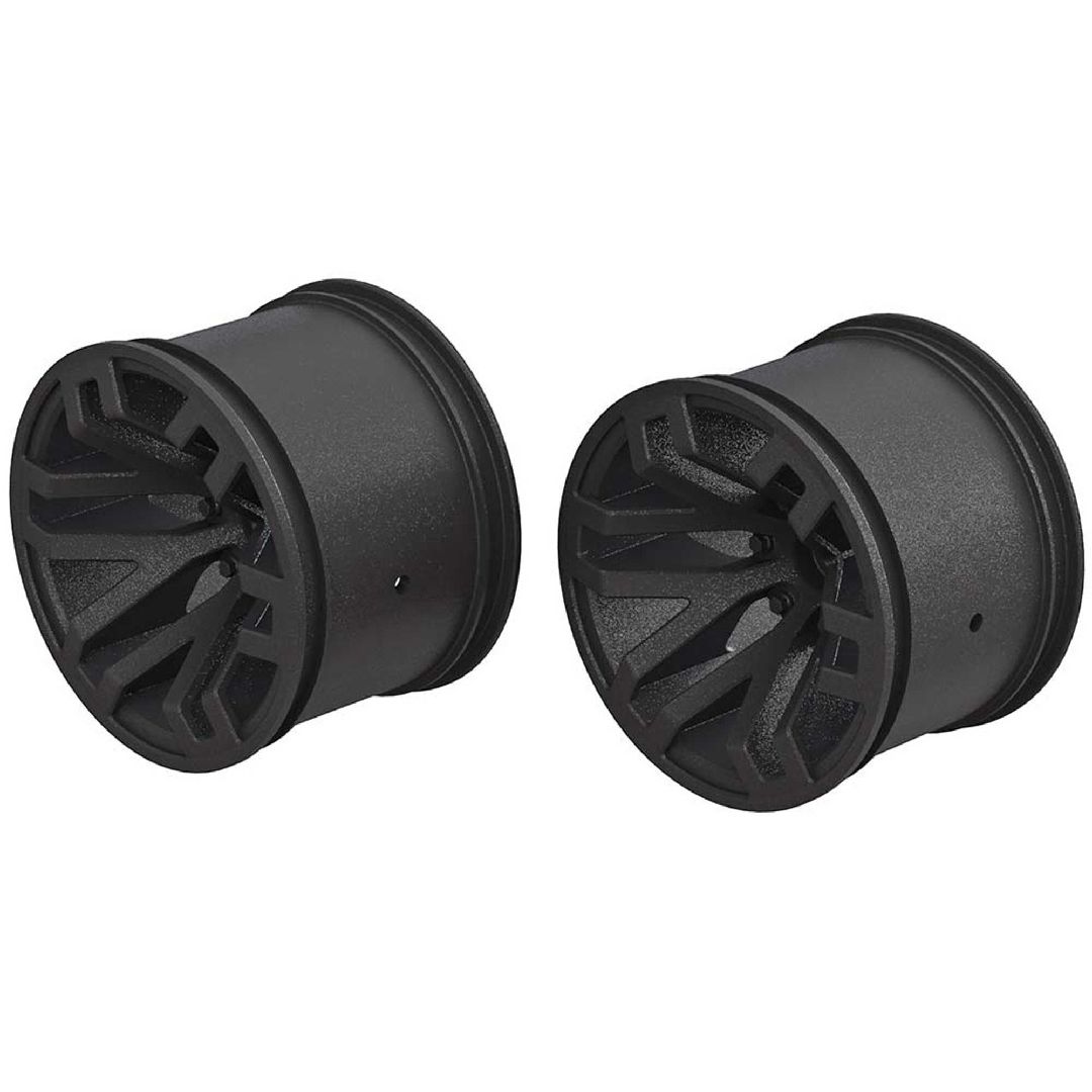 Arrma MT 2.8 Wheel, 14mm Hex with 0.3" offset, Black (2)