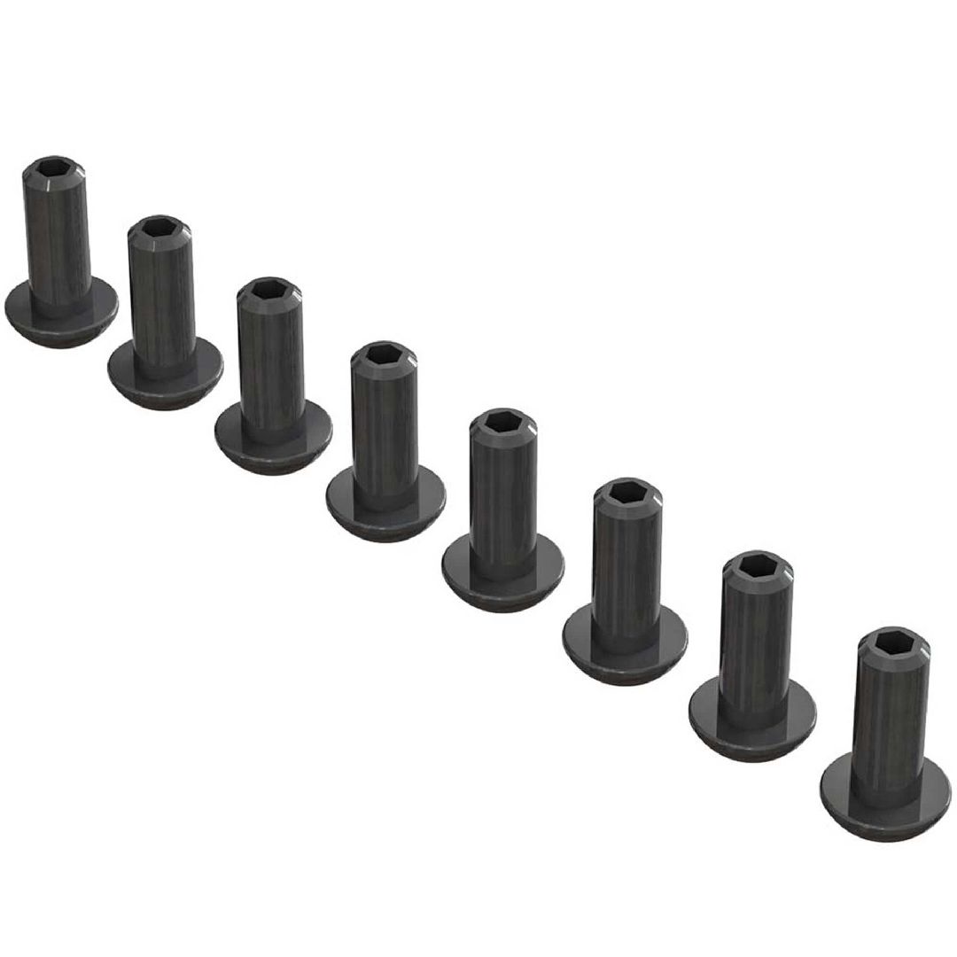 Arrma AR727410 Double Socket Buttn Head Screw 4x10mm (8)