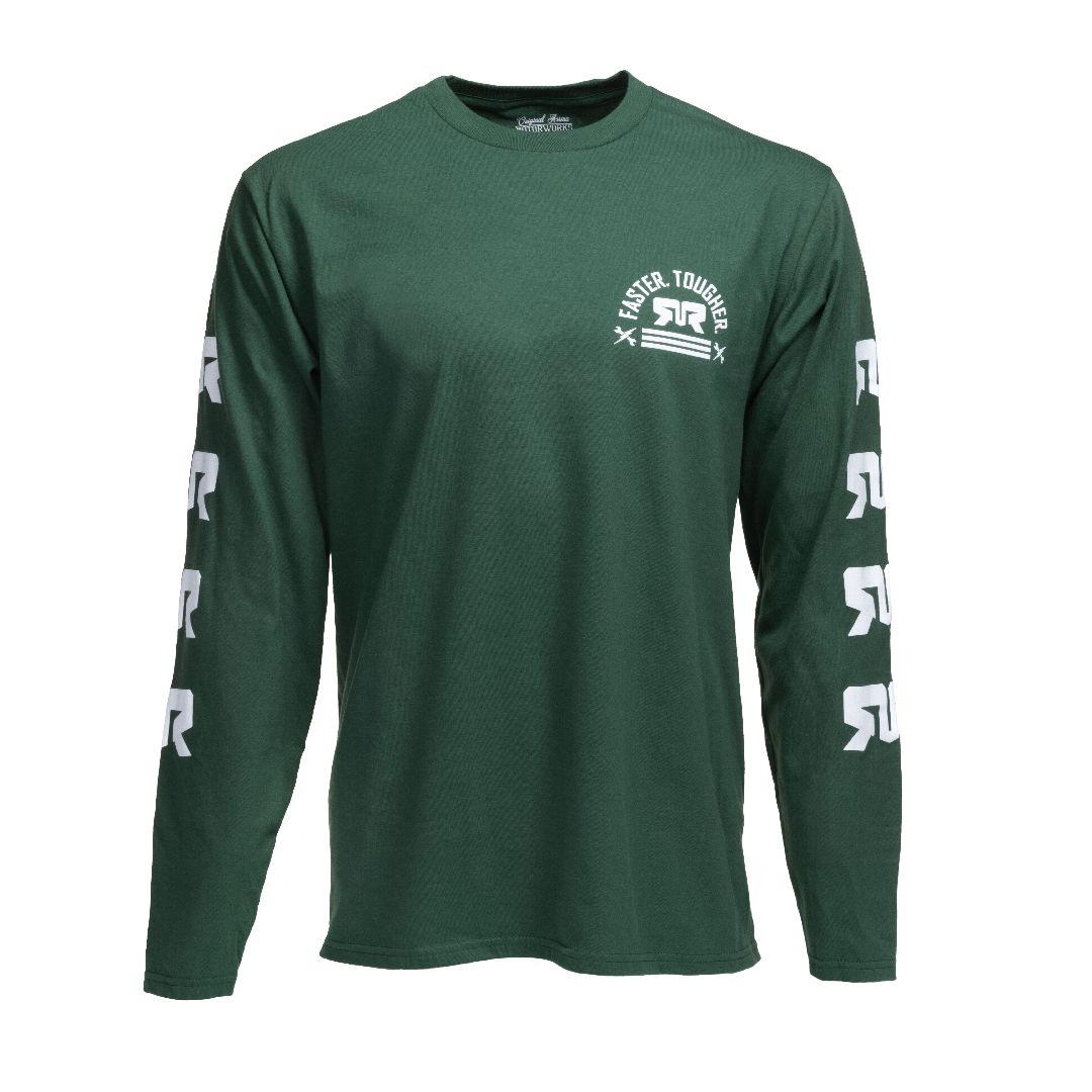 Arrma Faster. Tougher. Longsleeve Green, XL