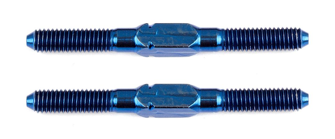 Team Associated Factory Team Blue Titanium Turnbuckle, 33 mm/1.30 in