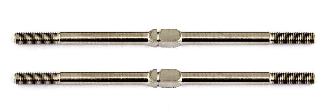 Team Associated FT Titanium Turnbuckles, 67 mm/2.65 in, silver