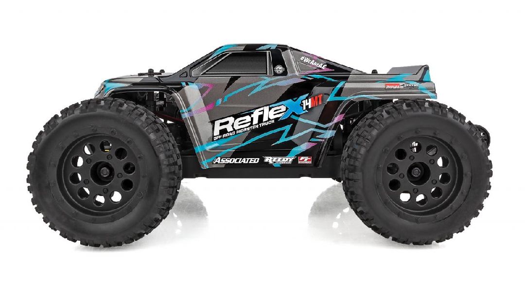 Team Associated Reflex 14MT RTR, Blue & Purple LiPo Combo Team Associated Reflex 14MT RTR, Blue & Purple LiPo Combo