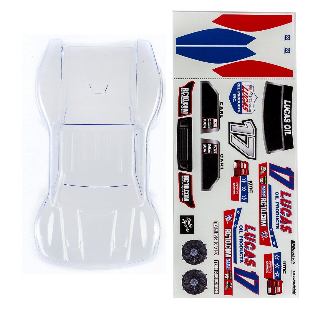Team Associated SC28 Body, Clear (with Decals)