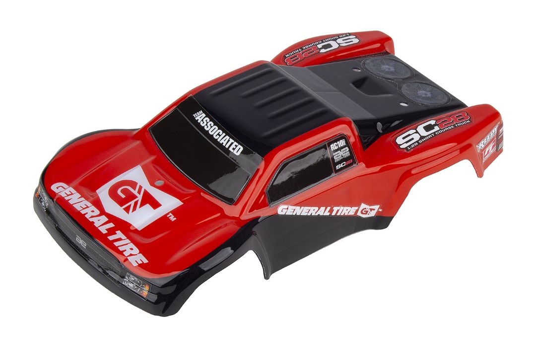 Team Associated SC28 General Tire RTR body, painted - Click Image to Close