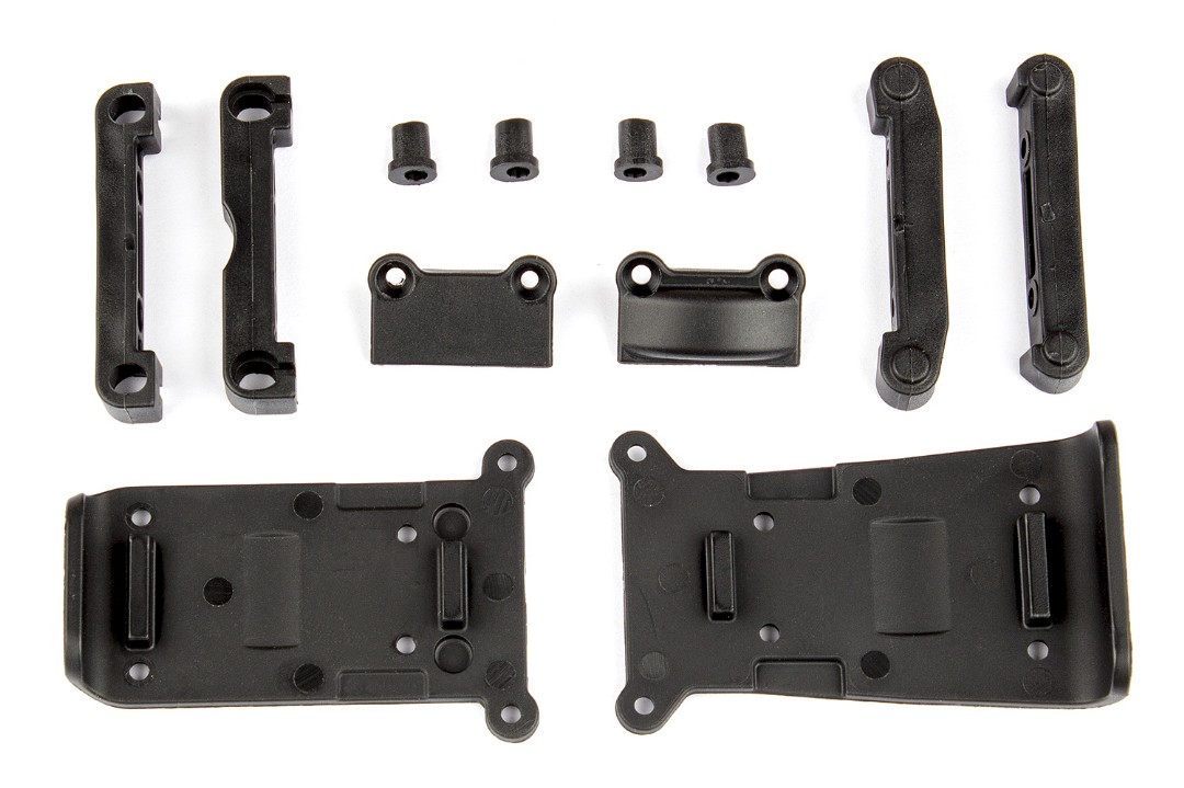 Team Associated Skid Plates and Arm Mounts (Reflex 14B/14T)