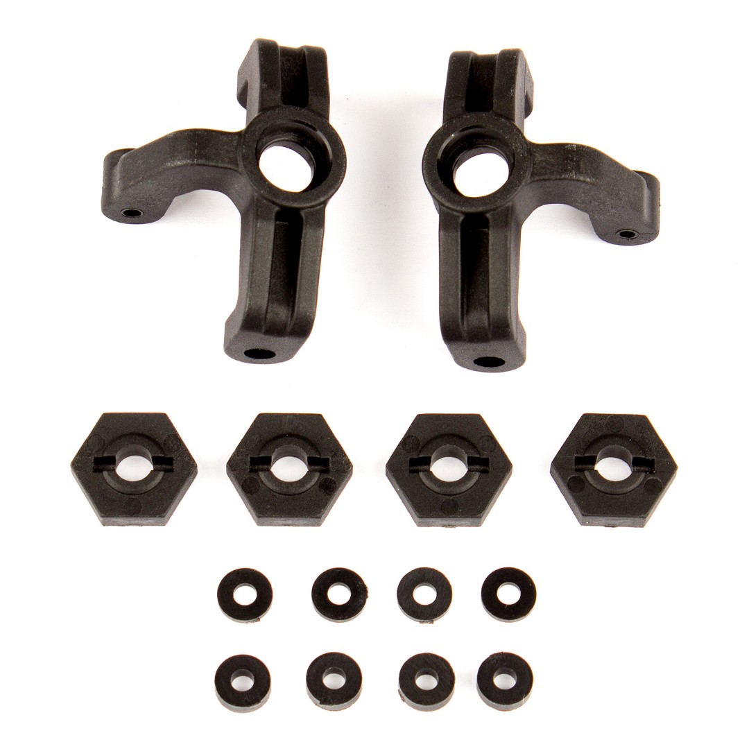 Team Associated Steering Blocks and Wheel Hexes (Reflex)