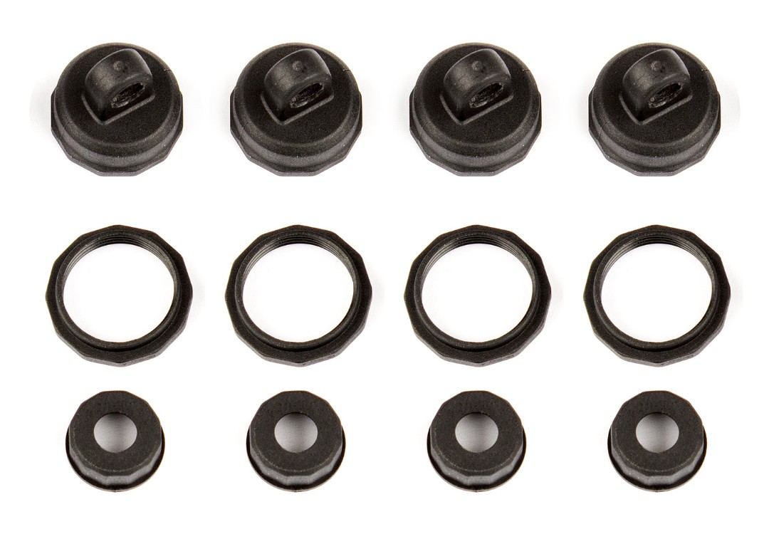 Team Associated Shock Caps and Collars (Reflex 14B/14T)