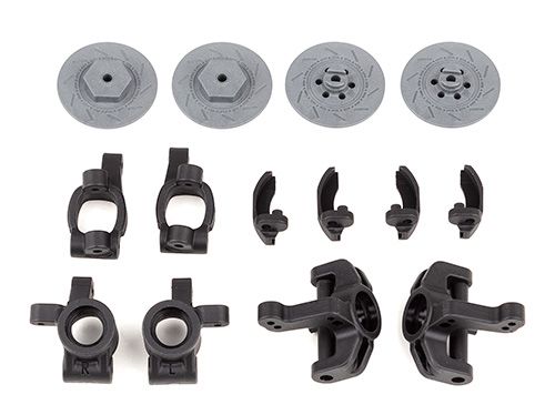 Team Associated Reflex 14R Steering, Caster Blocks, Rear Hubs