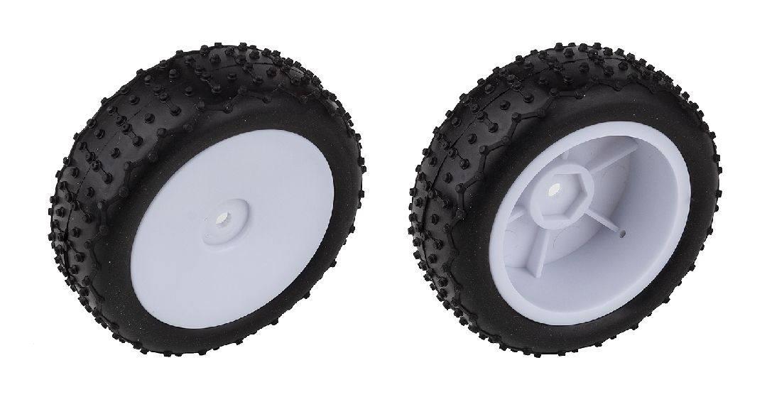 Team Associated Reflex 14 Mini Pin Tires Premounts Narrow-Wht(2)