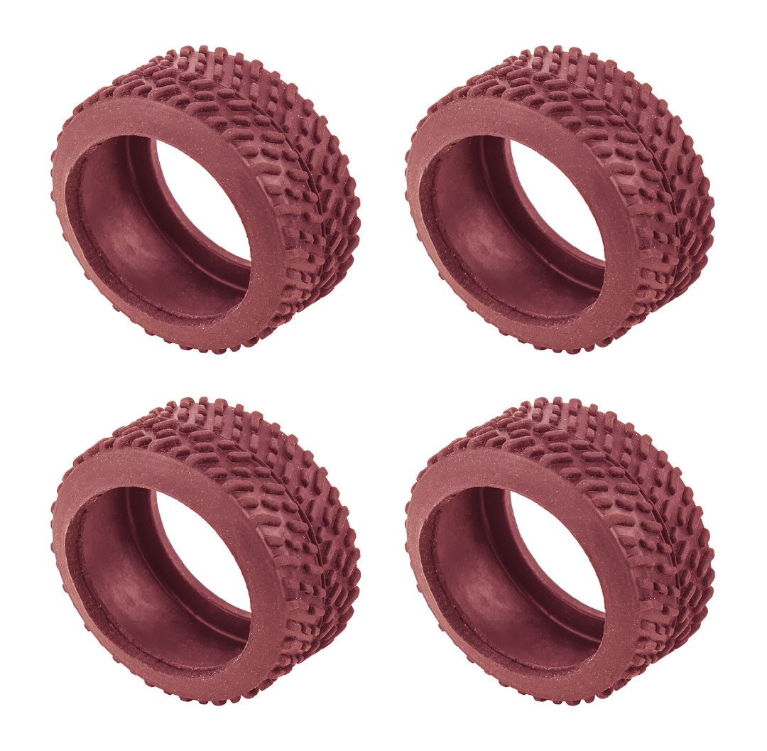 Team Associated NanoSport Pin Tires, red - Click Image to Close