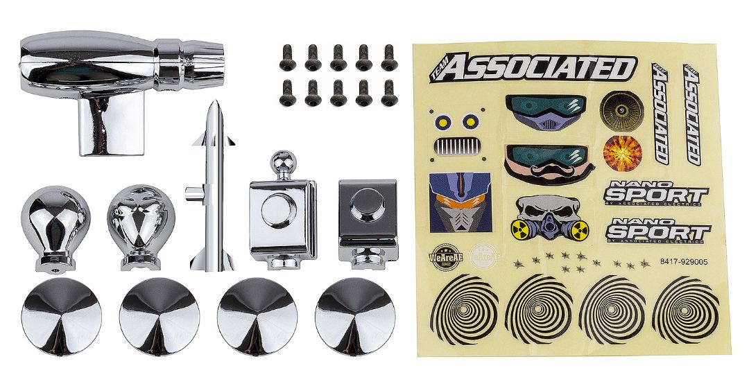 Team Associated NanoSport Space Pack, chrome