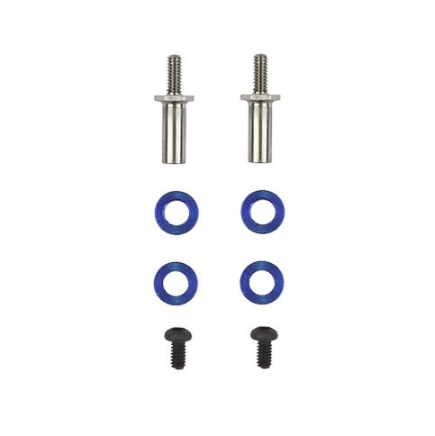Team Associated RC28R FT Adjustable Front Axles, Titanium