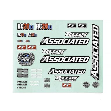 Team Associated RC28R.1 Decal Sheet