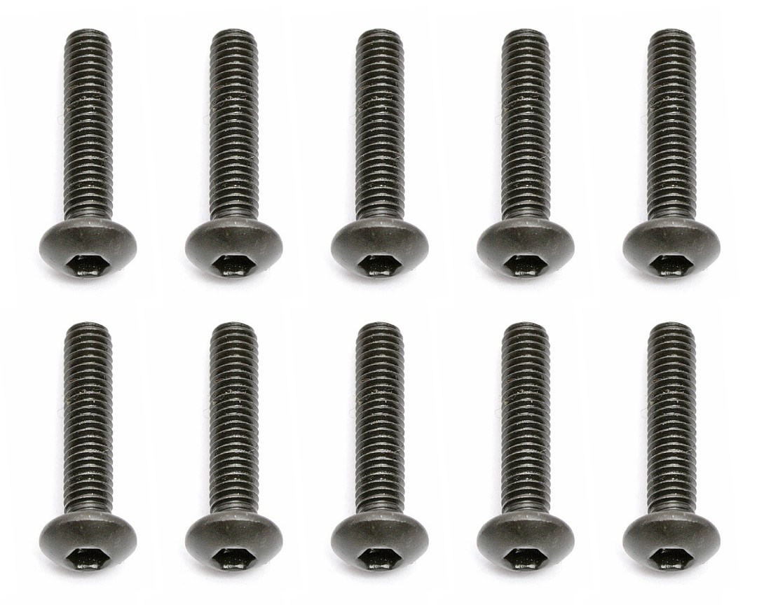 Team Associated M3x14mm Button Head Counter Sunk Screw (10pcs) - Click Image to Close