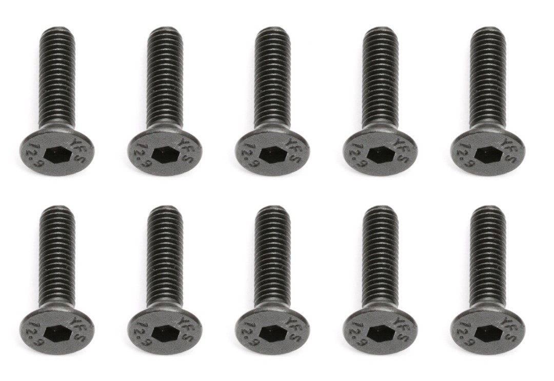 Team Associated M3x12mm Flat Head Counter Sunk Screw (10pcs)