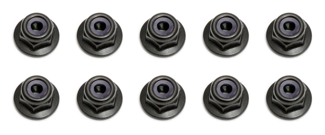 Team Associated M3 Flanged Locknut (10)