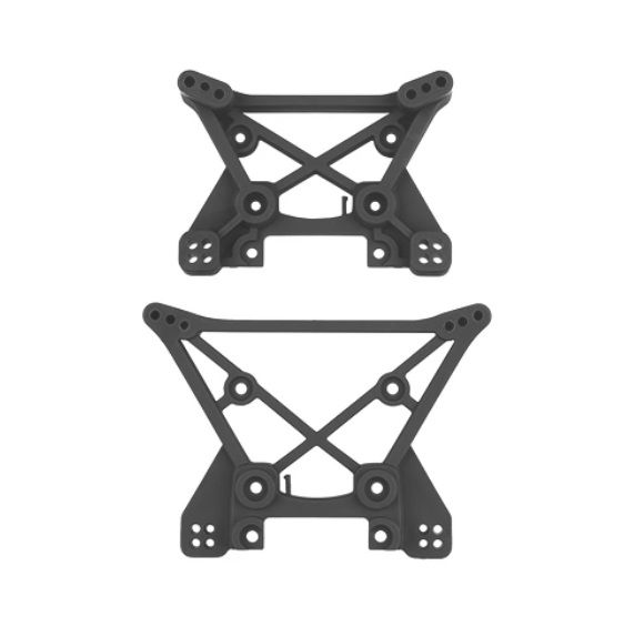 Team Associated RIVAL MT10 Factory Team Shock Tower Set - Gray