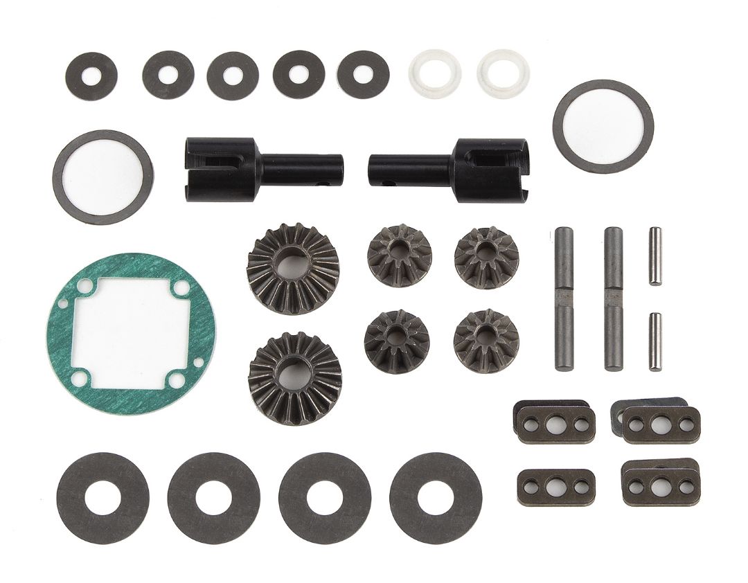 Team Associated RIVAL MT8 Front & Rear Differential Rebuild Set - Click Image to Close